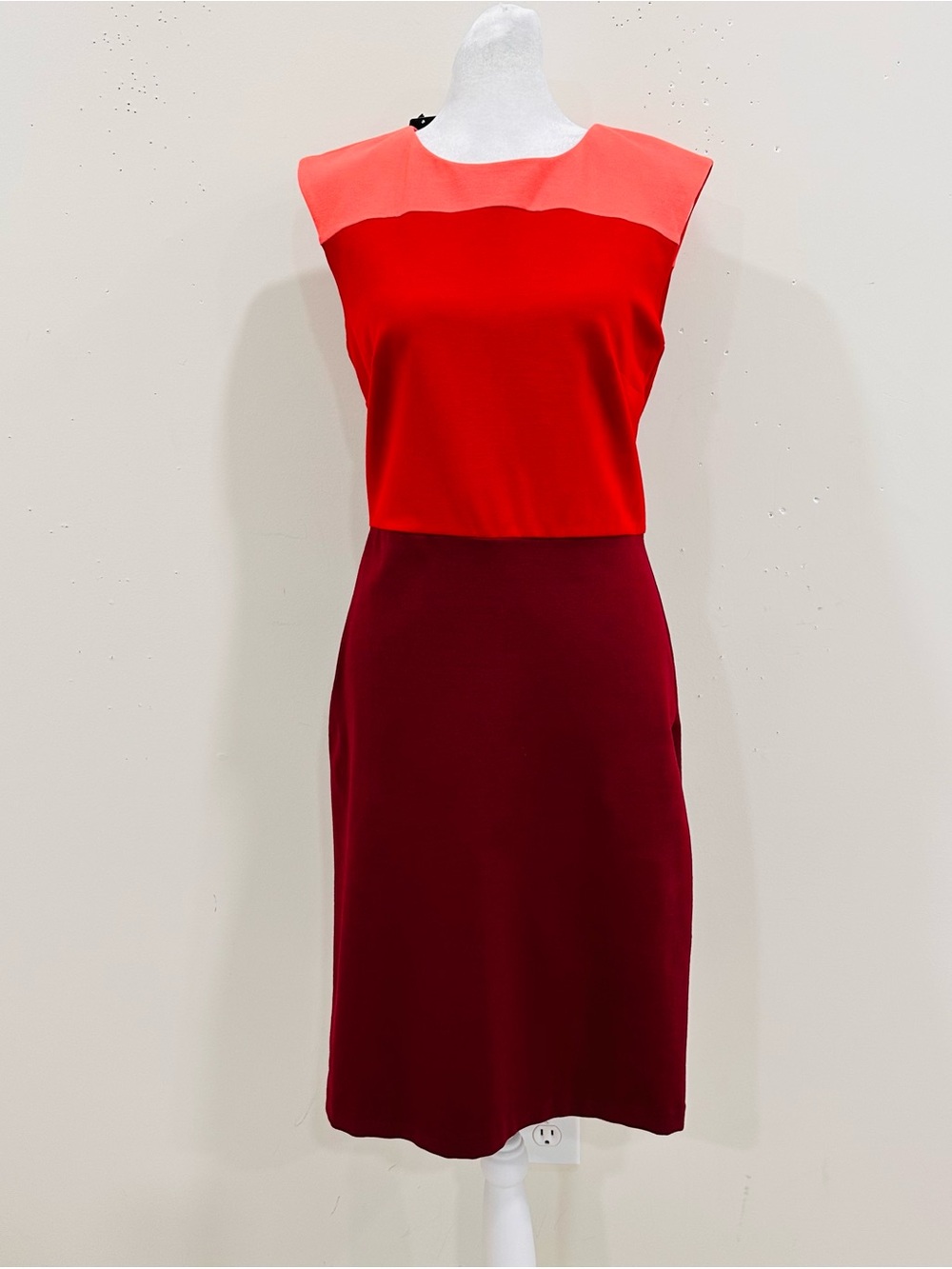 Talbots Ponte knit Colorblock Women’s Midi Dress Size 2 NWT